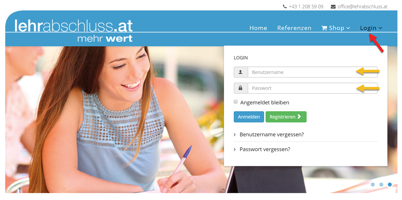 login prozess klein
