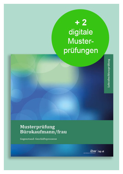 Zusatz Musterprüfungen Geschäftsprozesse Bürokaufmann /-frau - Download Einzel-Lizenz ibw